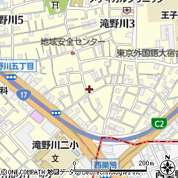 東京都北区滝野川3丁目24-4周辺の地図