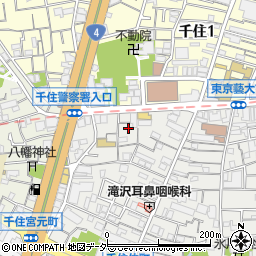 東京都足立区千住仲町17周辺の地図