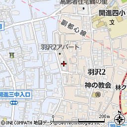 都営羽沢２丁目アパート５号周辺の地図