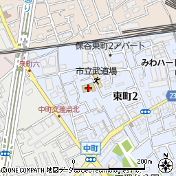西東京市武道場周辺の地図