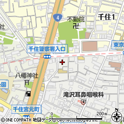 東京都足立区千住仲町16周辺の地図