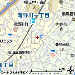 東京都北区滝野川1丁目28周辺の地図