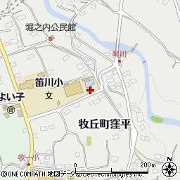 山梨県山梨市牧丘町窪平1291周辺の地図