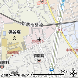 ツクイ西東京住吉周辺の地図