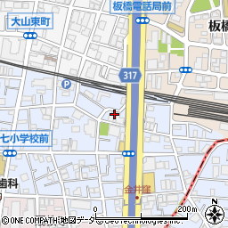 東京都板橋区大山金井町11周辺の地図