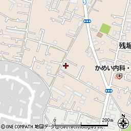 東京都武蔵村山市残堀2丁目59周辺の地図