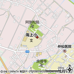 銚子市立海上小学校周辺の地図