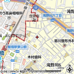 東京都北区滝野川6丁目64-10周辺の地図