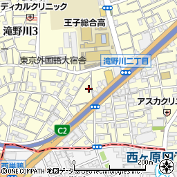 東京都北区滝野川3丁目4-14周辺の地図