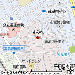 すみれ保育園周辺の地図