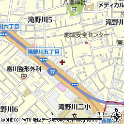 東京都北区滝野川5丁目14-7周辺の地図