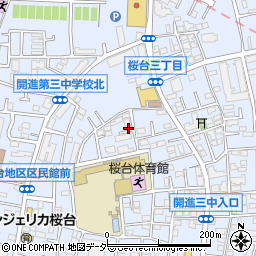 東京都練馬区桜台3丁目周辺の地図