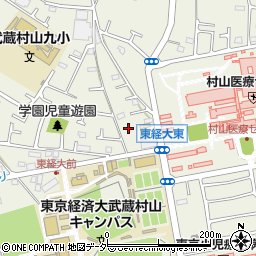 多摩ヤクルト　販売株式会社　武蔵村山センター周辺の地図