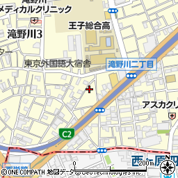 東京都北区滝野川3丁目4-8周辺の地図