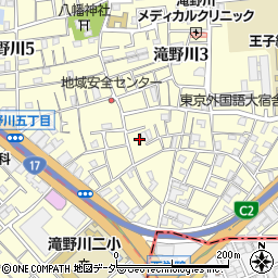 東京都北区滝野川3丁目24周辺の地図