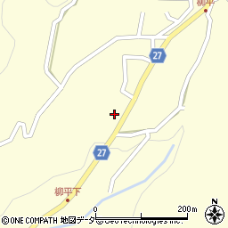 山梨県韮崎市穂坂町柳平407周辺の地図