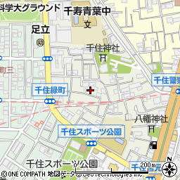 東京都足立区千住宮元町17周辺の地図