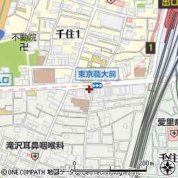 太陽生命保険株式会社　千住支社周辺の地図