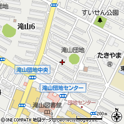東京都東久留米市滝山周辺の地図