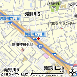 東京都北区滝野川5丁目15-5周辺の地図
