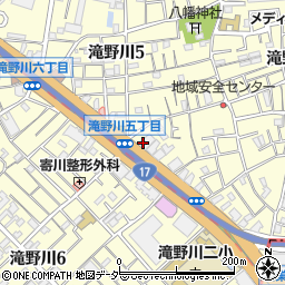 東京都北区滝野川5丁目15周辺の地図