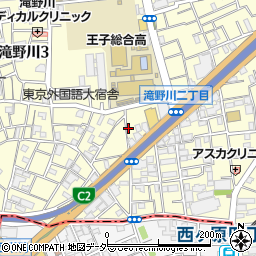 東京都北区滝野川3丁目3-7周辺の地図