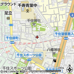 東京都足立区千住宮元町16周辺の地図