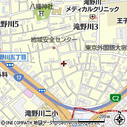 東京都北区滝野川3丁目24-7周辺の地図