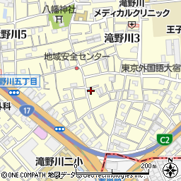 東京都北区滝野川3丁目24-7周辺の地図