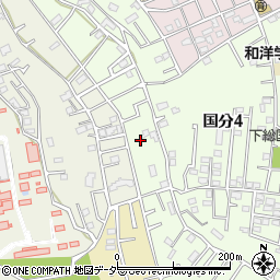 千葉県市川市国分4丁目1周辺の地図