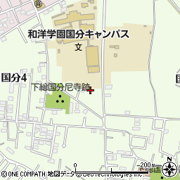 千葉県市川市国分4丁目19周辺の地図