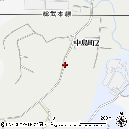 千葉県銚子市中島町周辺の地図