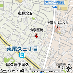 小泉医院周辺の地図