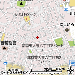 東京都練馬区東大泉6丁目周辺の地図