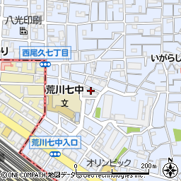 東京都荒川区西尾久4丁目20周辺の地図