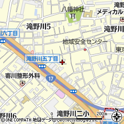 東京都北区滝野川5丁目14周辺の地図