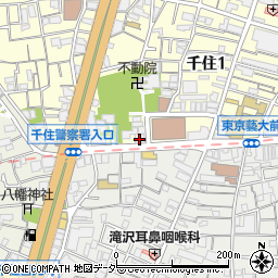 株式会社ミニテック北千住店周辺の地図