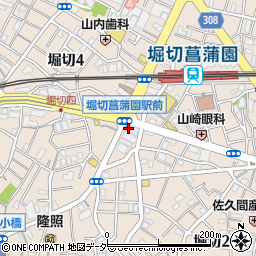 葛飾警察署堀切駅前交番周辺の地図