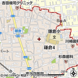 東京都葛飾区鎌倉4丁目11周辺の地図