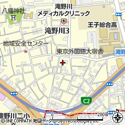 東京都北区滝野川3丁目28周辺の地図