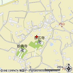 千葉県匝瑳市内山周辺の地図