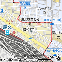 株式会社モンシェール　尾久アトリエ周辺の地図