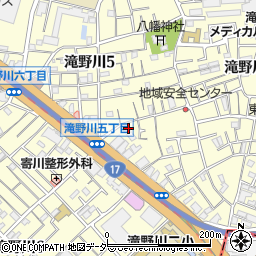 東京都北区滝野川5丁目14-10周辺の地図