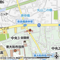 ステーキのどん東大和中央店周辺の地図