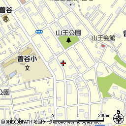 田中米店曾谷店周辺の地図