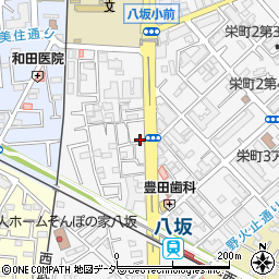 有限会社堺屋硝子店周辺の地図