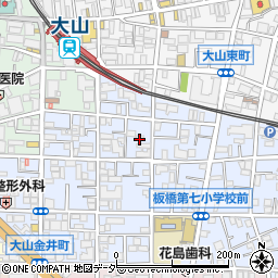 東京都板橋区大山金井町39周辺の地図
