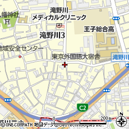 東京都北区滝野川3丁目28-13周辺の地図