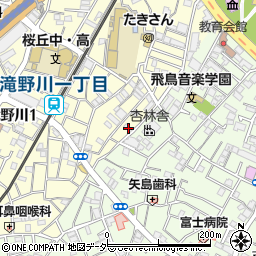 東京都北区滝野川1丁目18-10周辺の地図