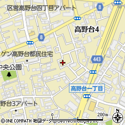 東京都練馬区高野台4丁目周辺の地図